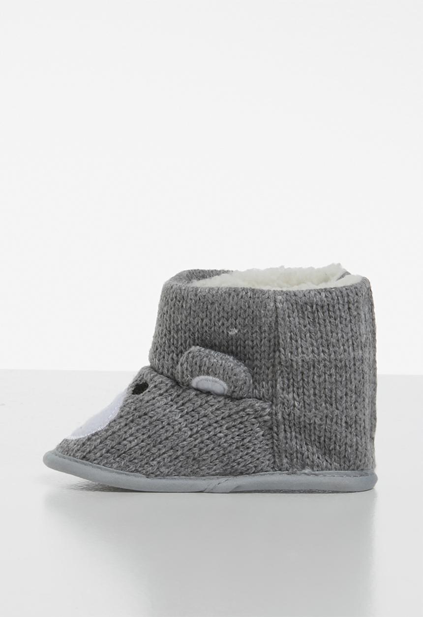 Pop Candy - Bear boots - grey 