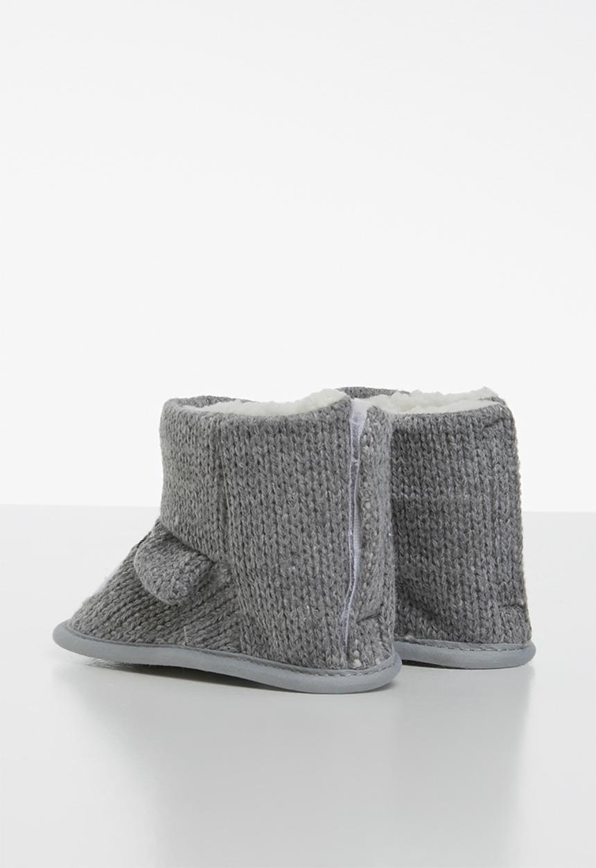 Pop Candy - Bear boots - grey 