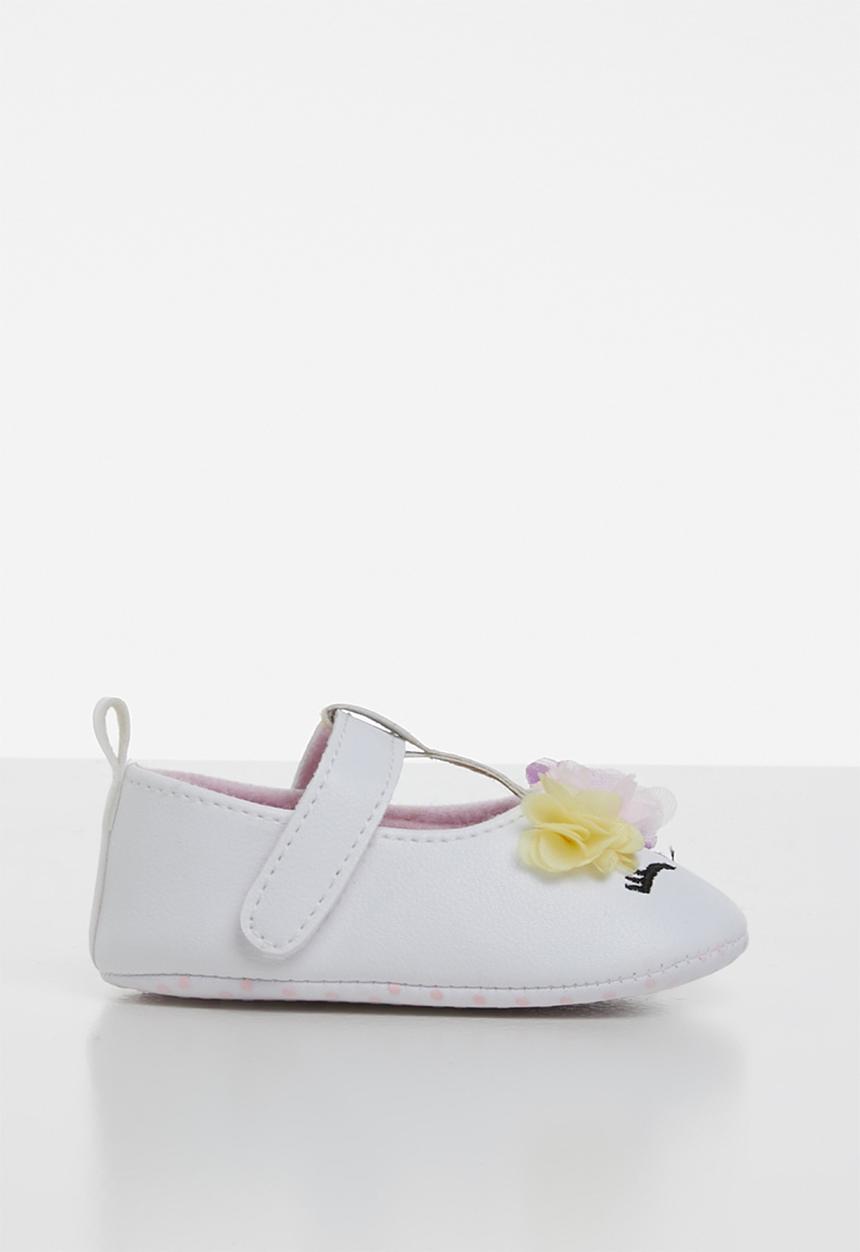 Pop Candy - Pump with flowers - white