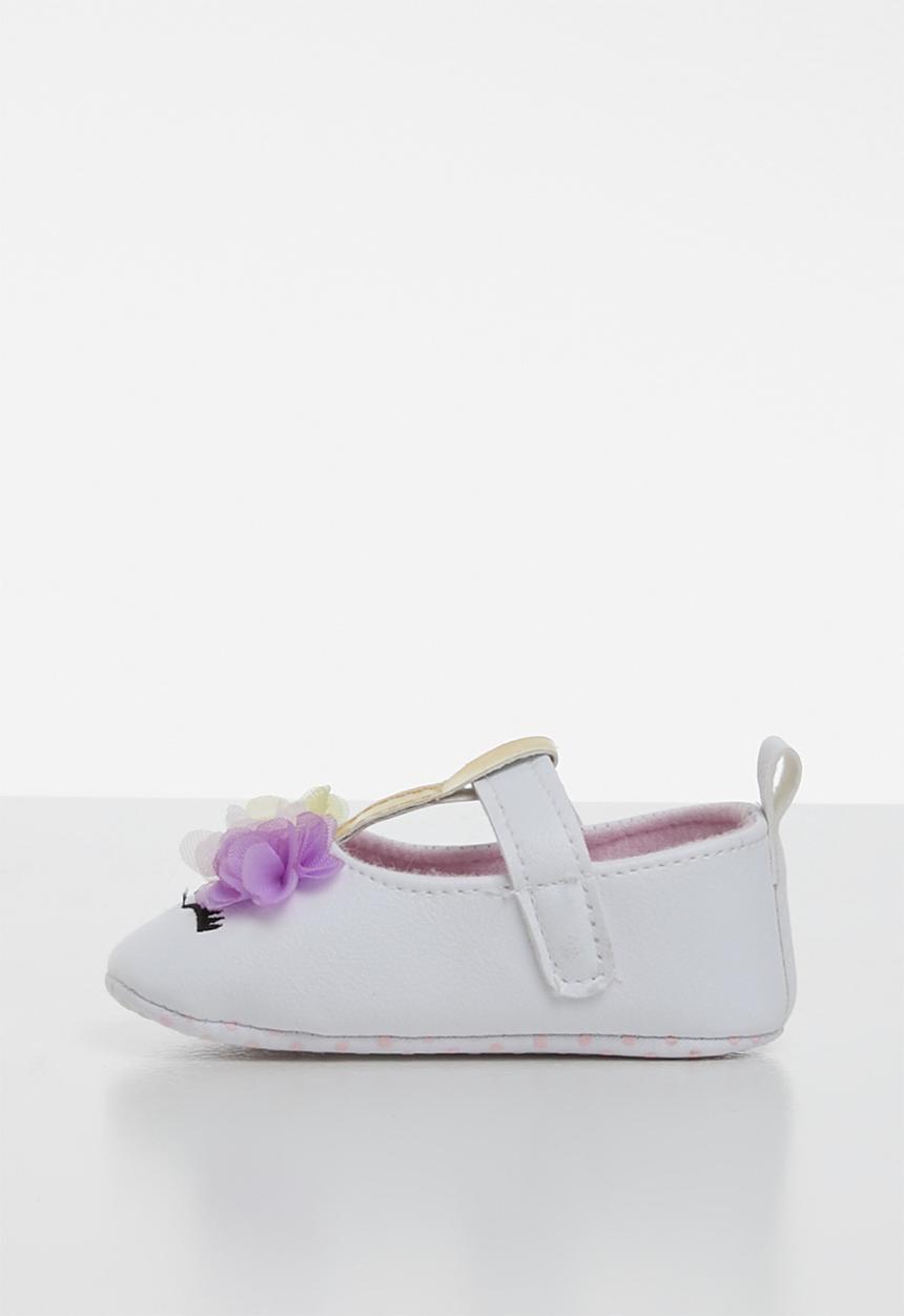 Pop Candy - Pump with flowers - white