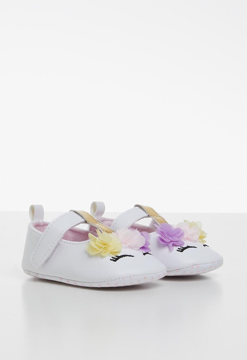 Pop Candy - Pump with flowers - white