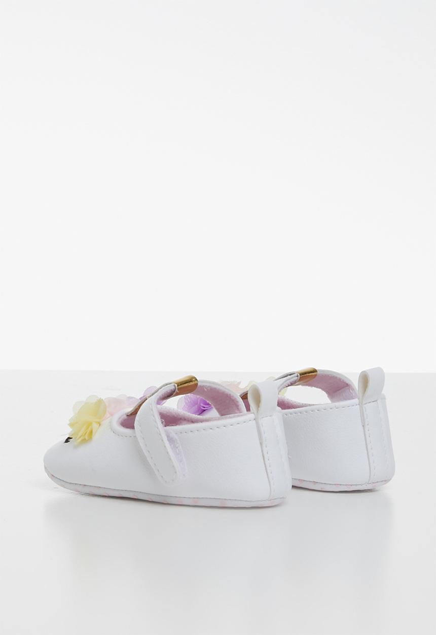 Pop Candy - Pump with flowers - white