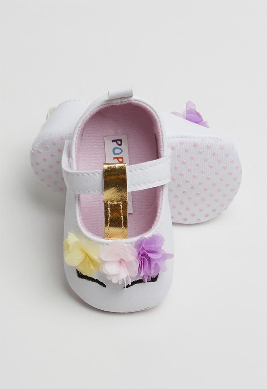 Pop Candy - Pump with flowers - white