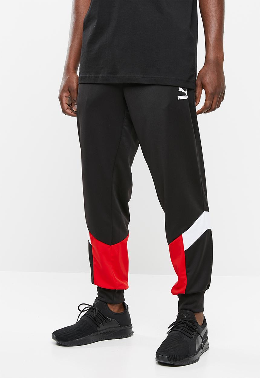 PUMA - Conic mcs track pant cuff - black & red