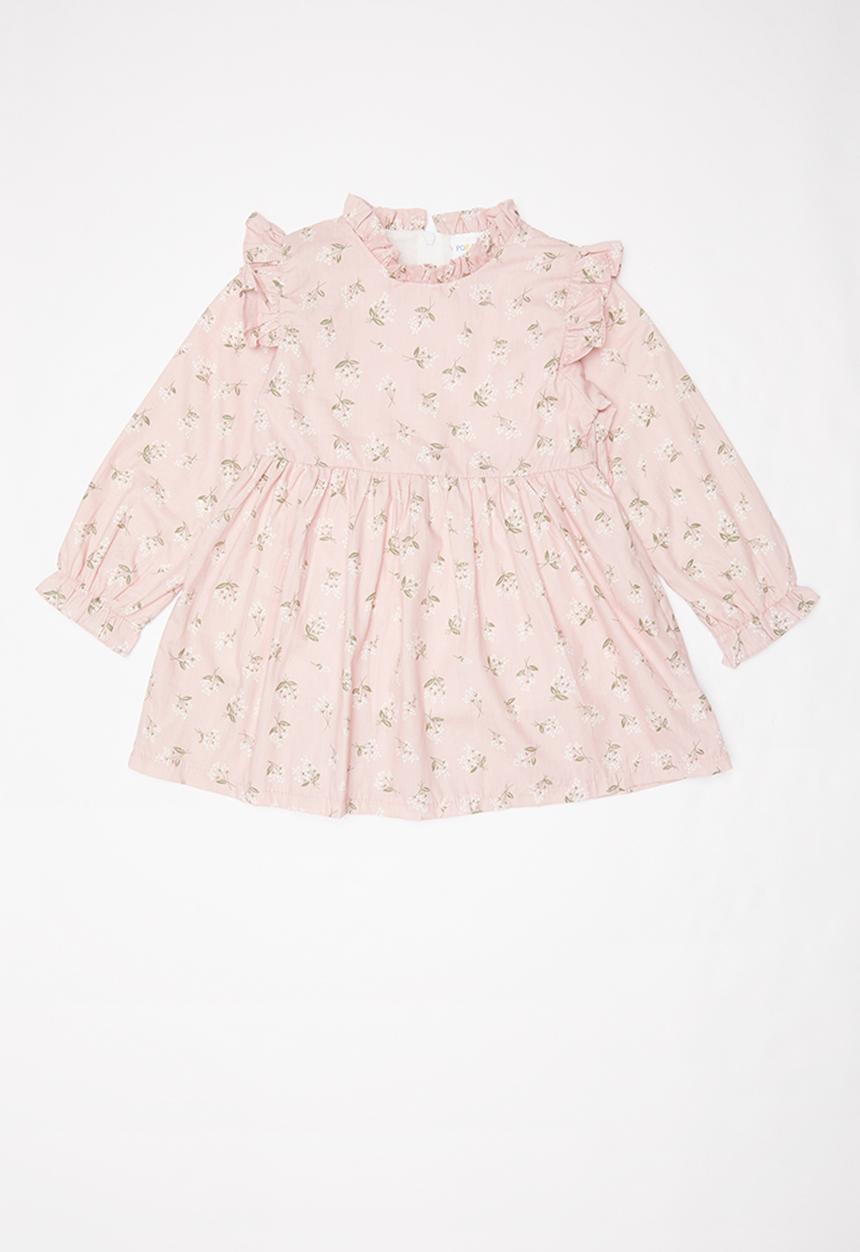 Pop Candy - Printed frill dress - pink