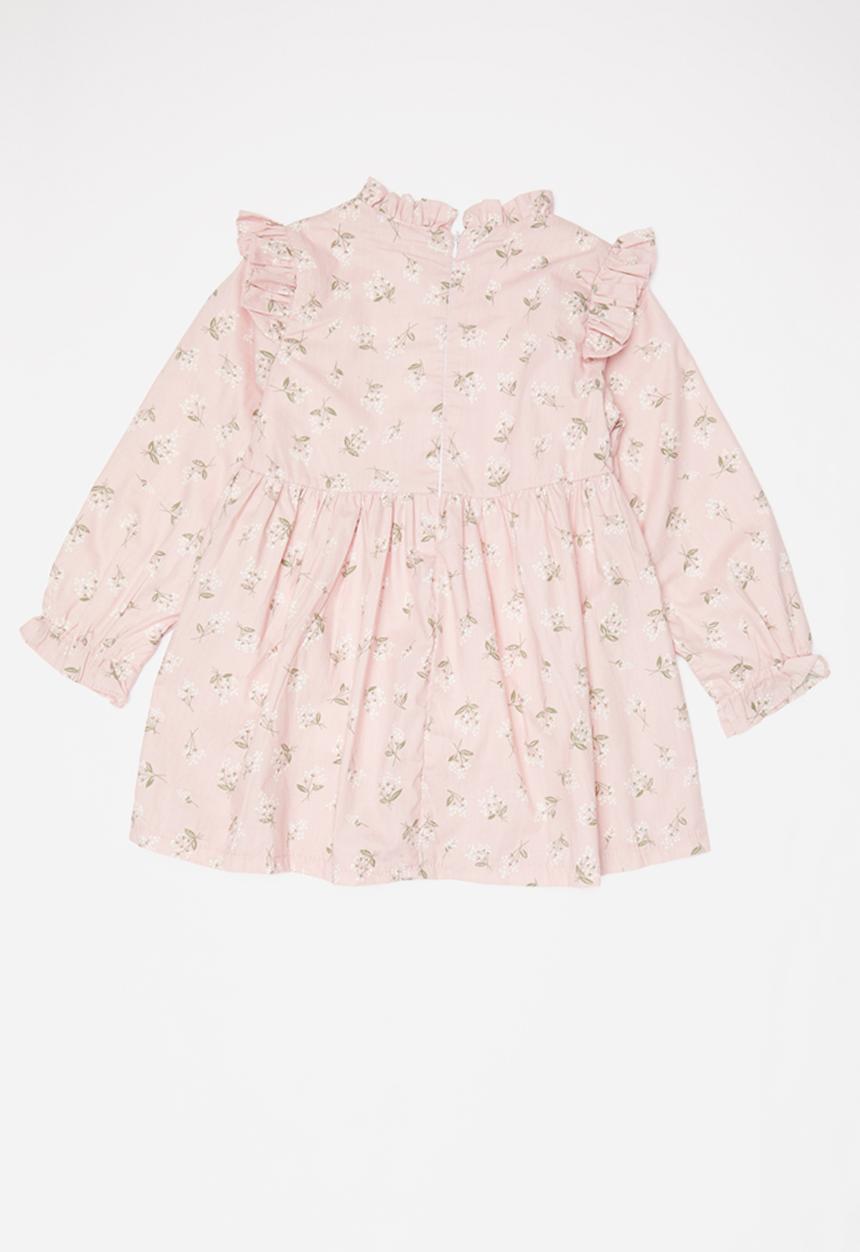 Pop Candy - Printed frill dress - pink