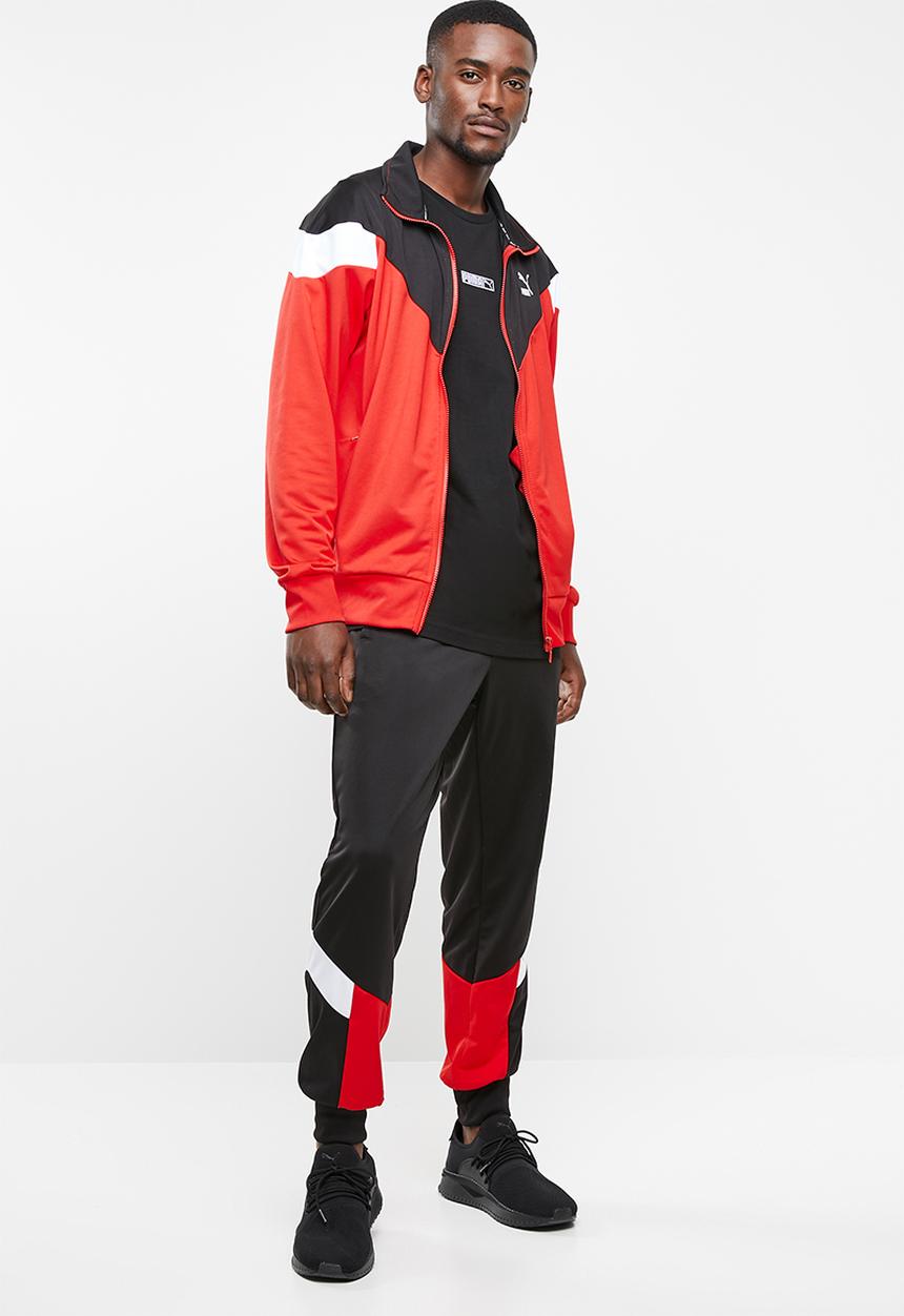 PUMA - Conic mcs track pant cuff - black & red
