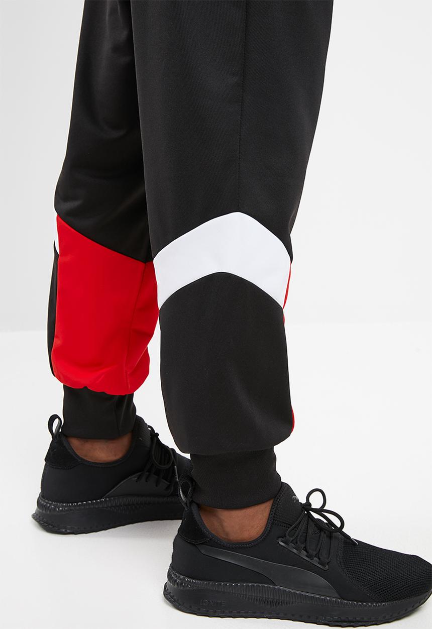 PUMA - Conic mcs track pant cuff - black & red