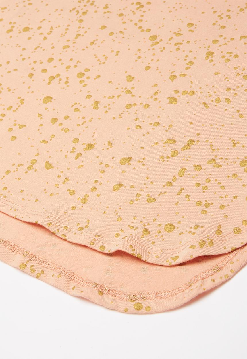 Pop Candy - Girls stretched t-shirt - peach & gold