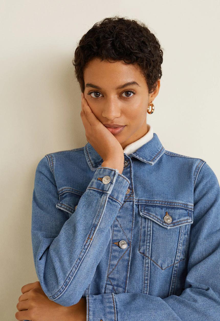 MANGO - Vicky denim jacket - blue