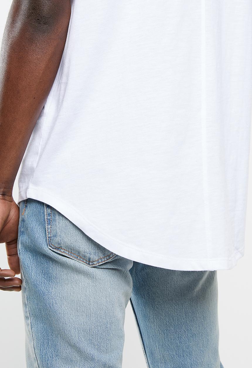 STYLE REPUBLIC - Scoop neck tee - white
