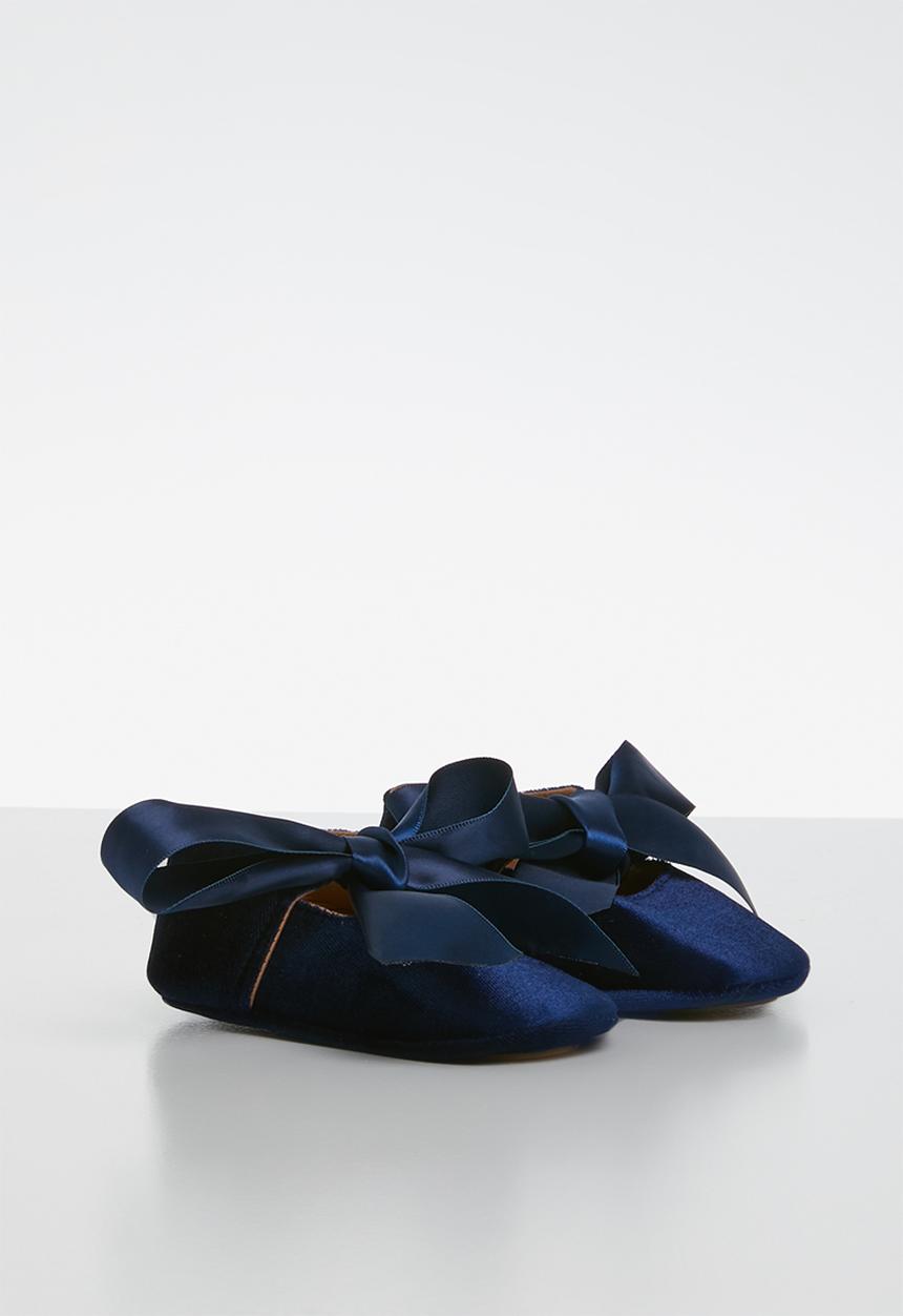 Pop Candy - Velvet pump - navy 