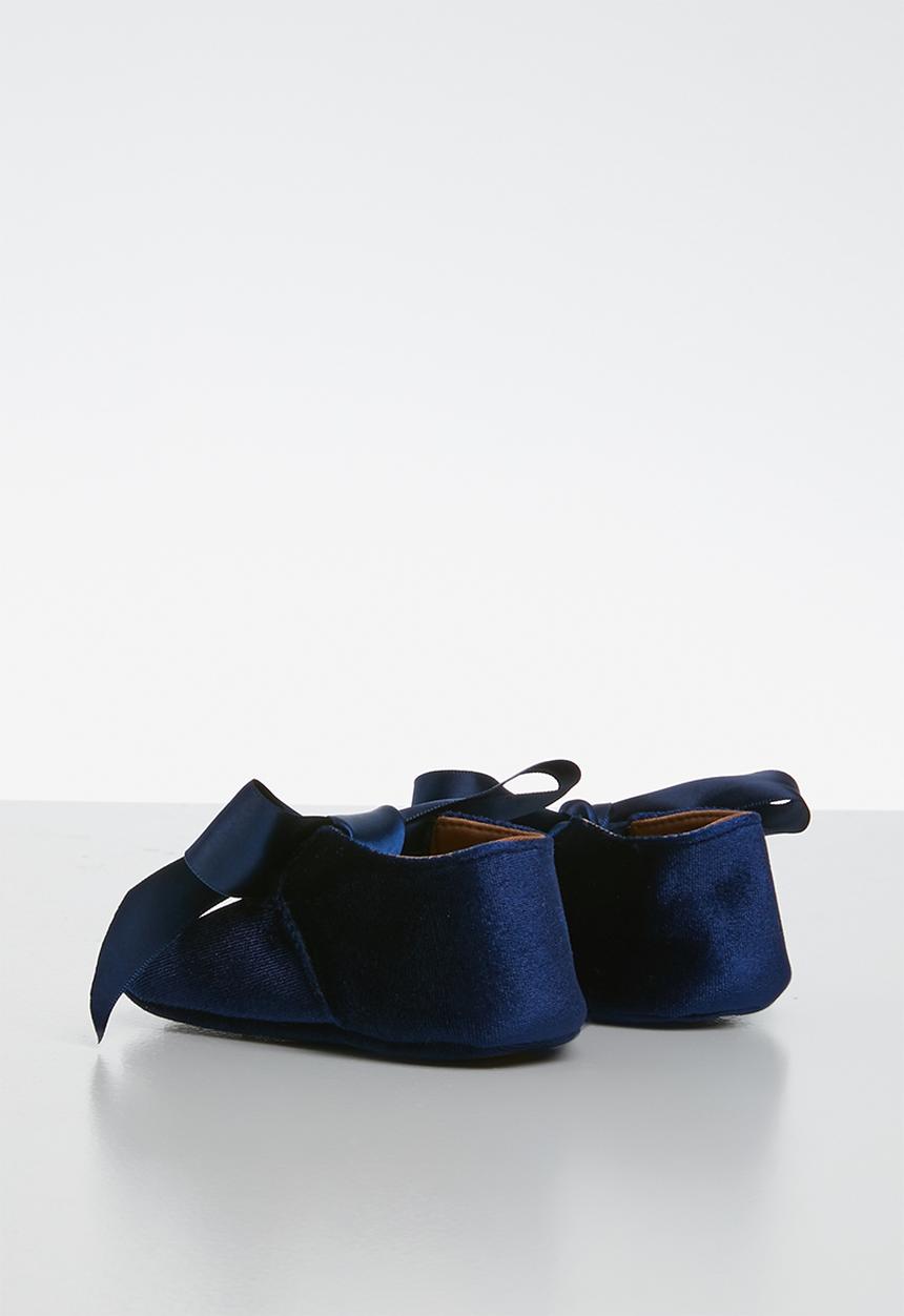 Pop Candy - Velvet pump - navy 
