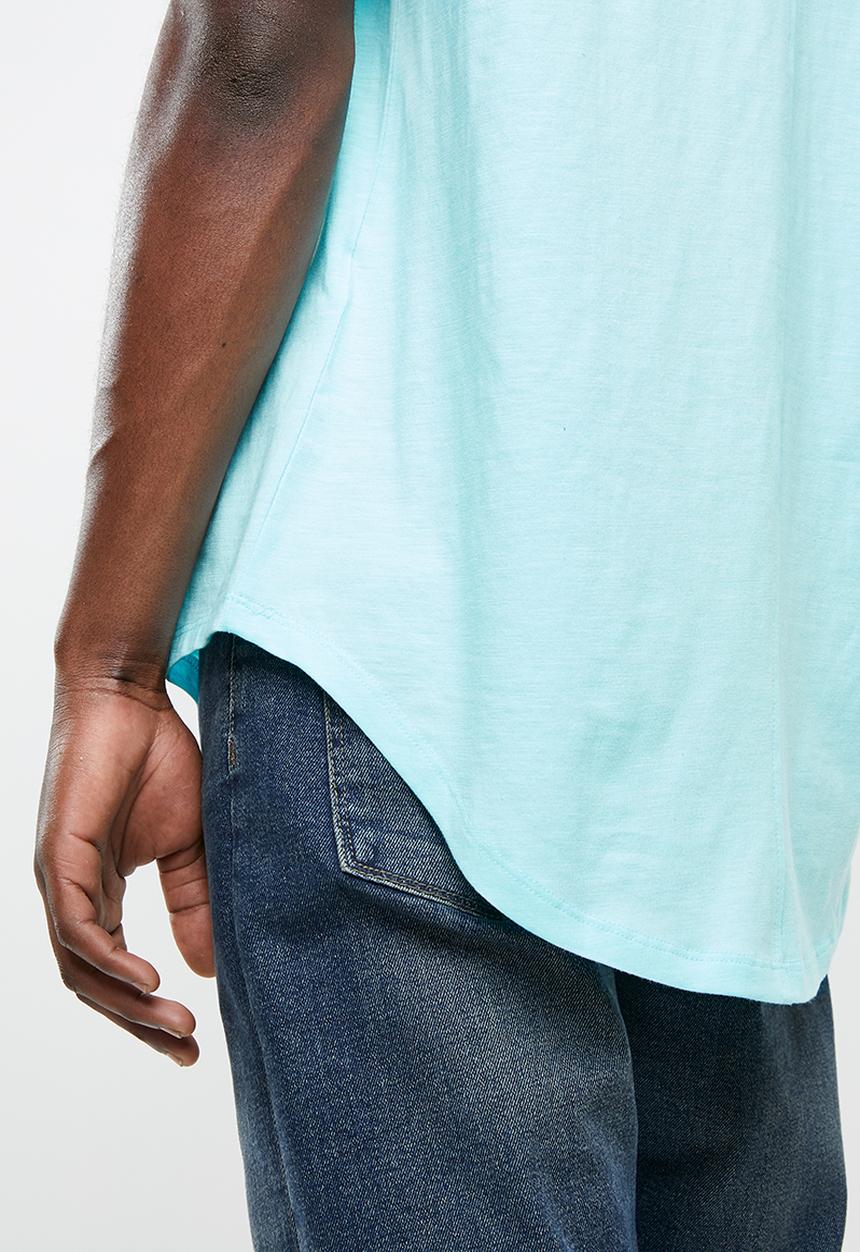 STYLE REPUBLIC - Scoop neck tee - blue