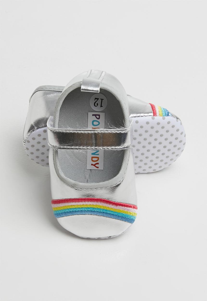 Pop Candy - Rainbow pump - silver 