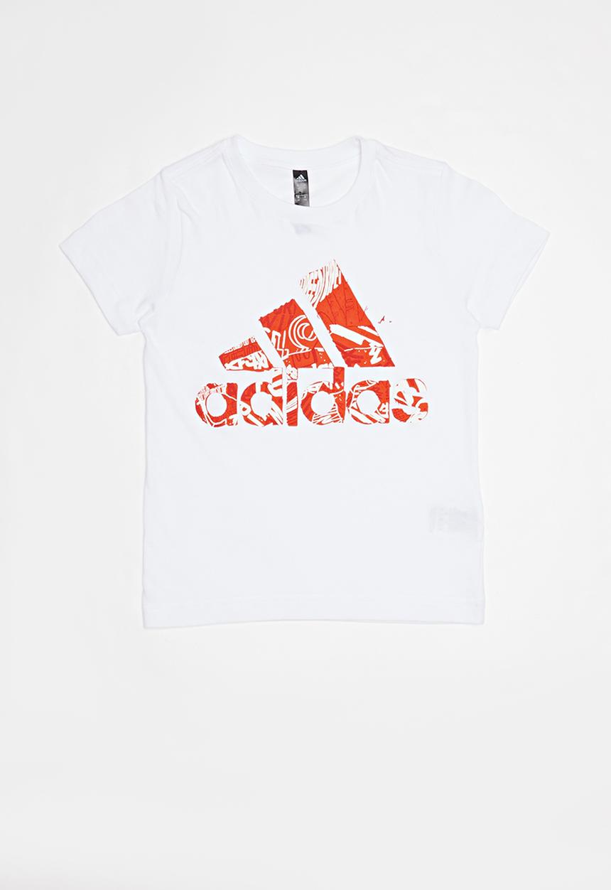 adidas Performance - Boys mh bos graphic 1 tee - white