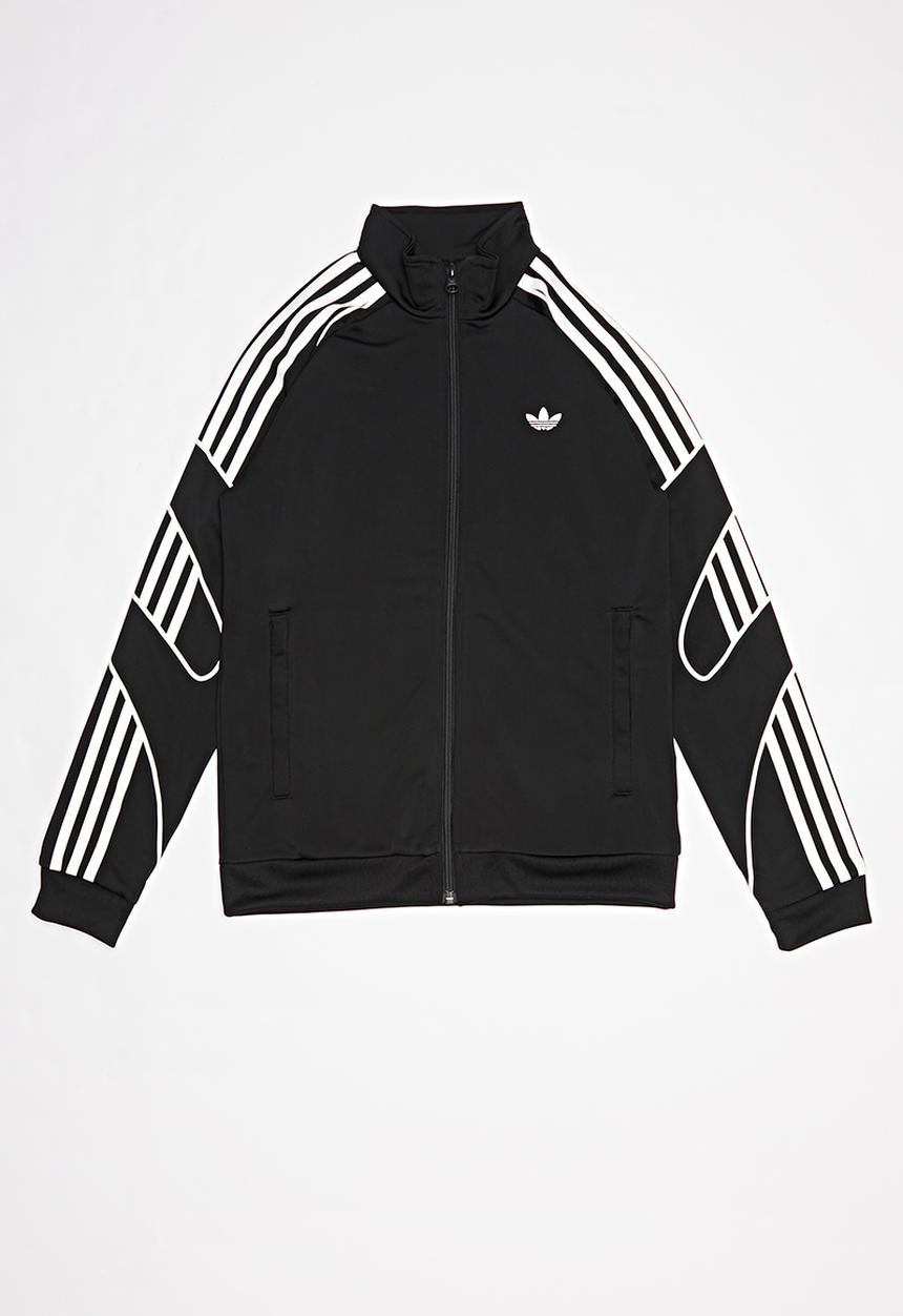 adidas Originals - Flamestrk tracksuit top - black & white