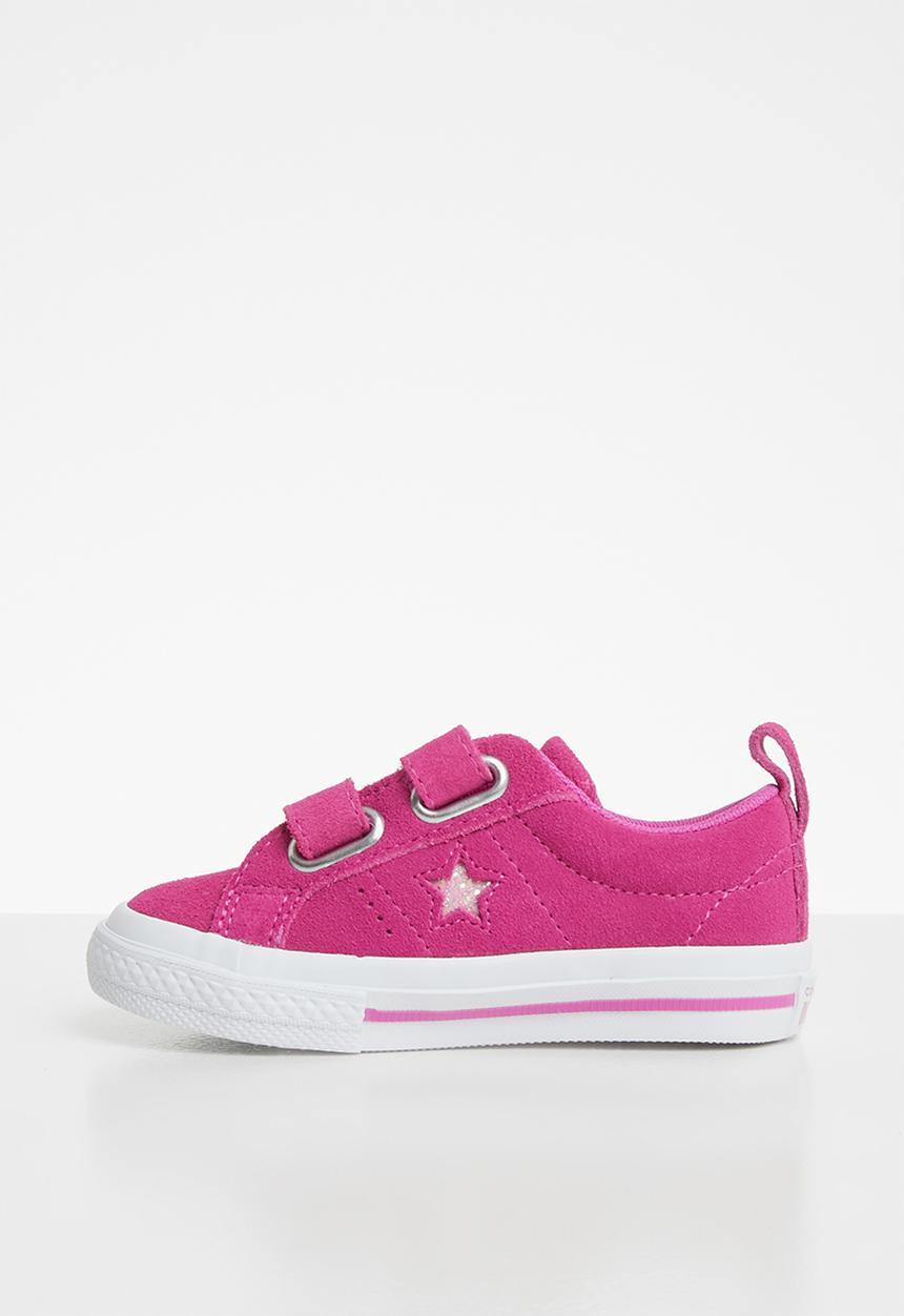 Converse - Kids One Star 2v ox sneaker - active fuchsia