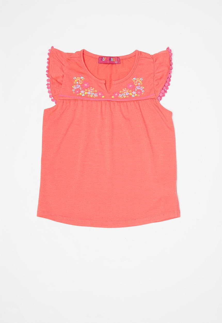 Pop Candy - Girls T-shirt - coral