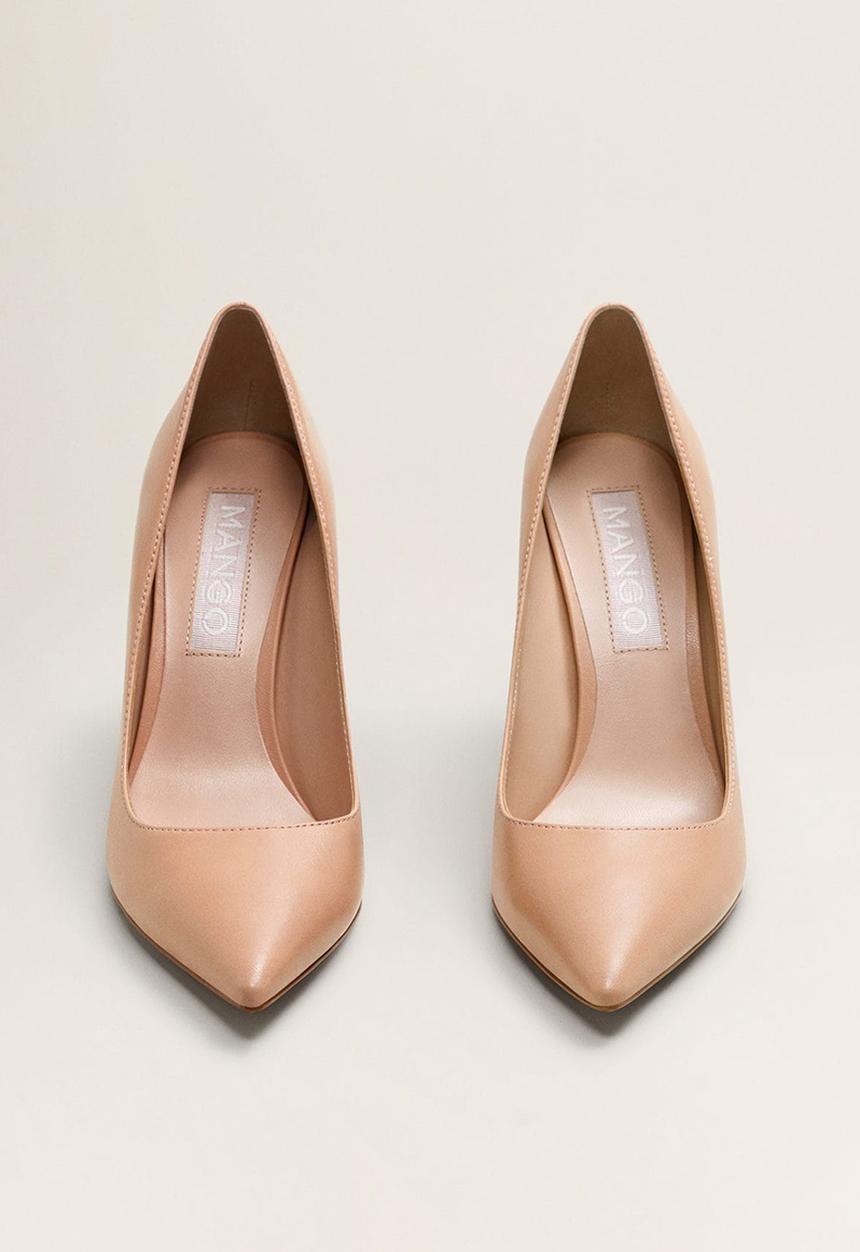 MANGO - Leather stiletto heel - neutral
