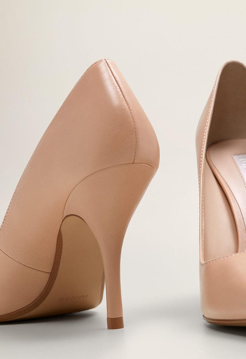 MANGO - Leather stiletto heel - neutral