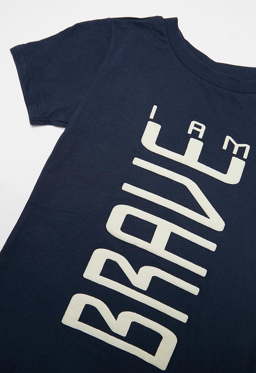 Rebel Republic - Teens printed tee - navy