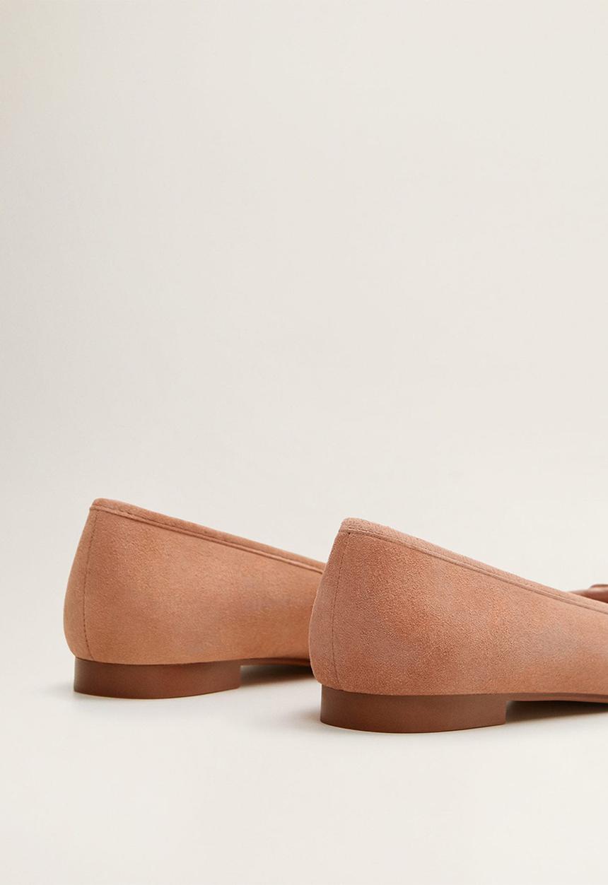 MANGO - Greta leather pump - pink