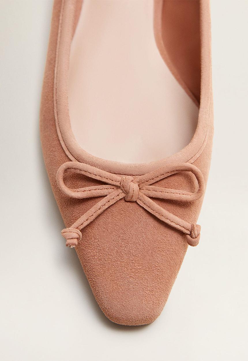 MANGO - Greta leather pump - pink