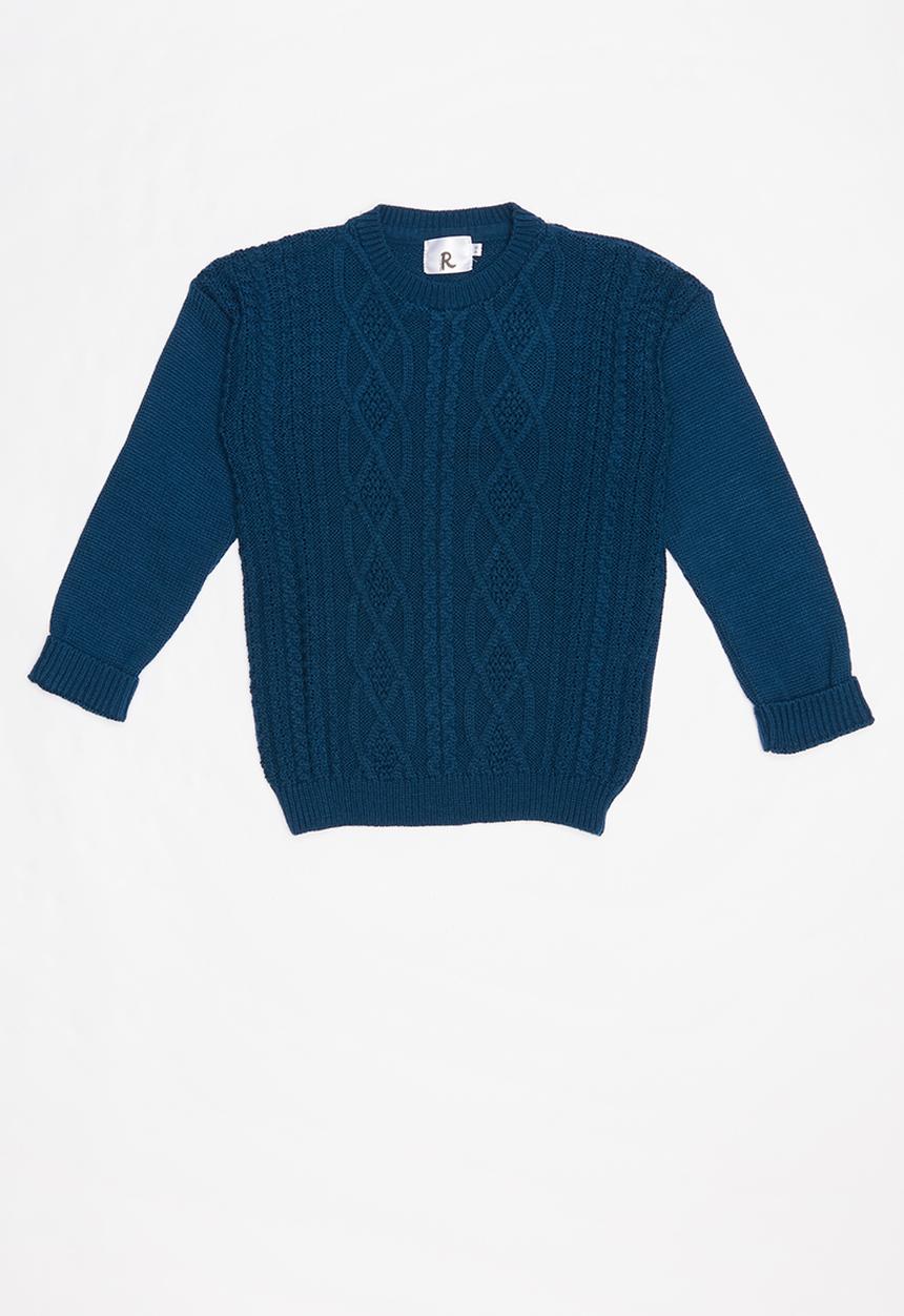 Rebel Republic - Teens rib knit - blue