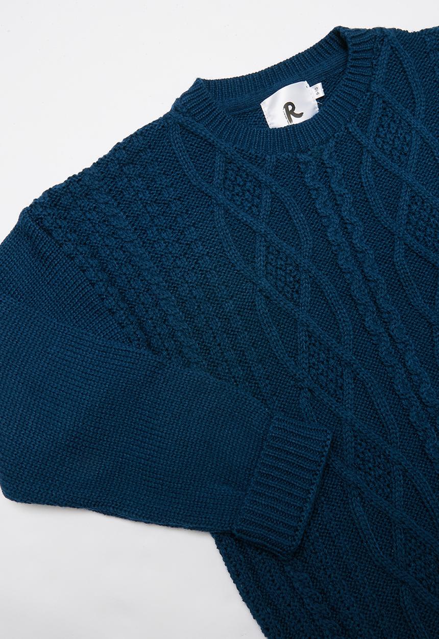 Rebel Republic - Teens rib knit - blue