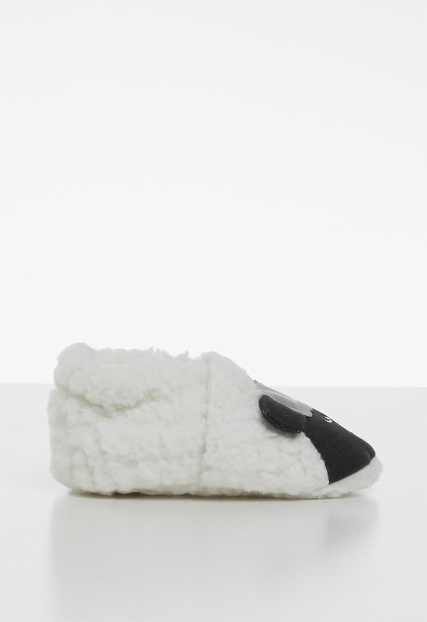 Pop Candy - Sheep slipper - black & white 