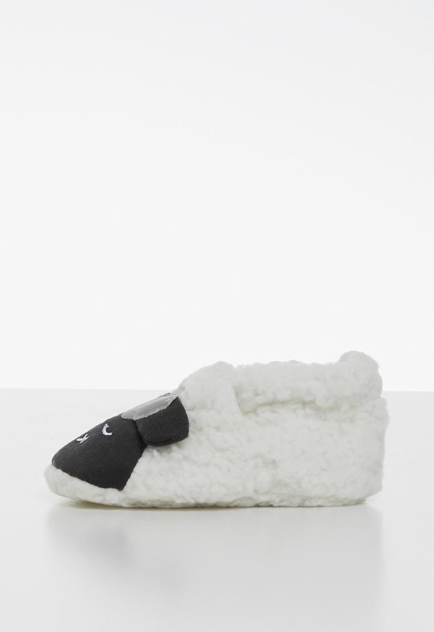 Pop Candy - Sheep slipper - black & white 