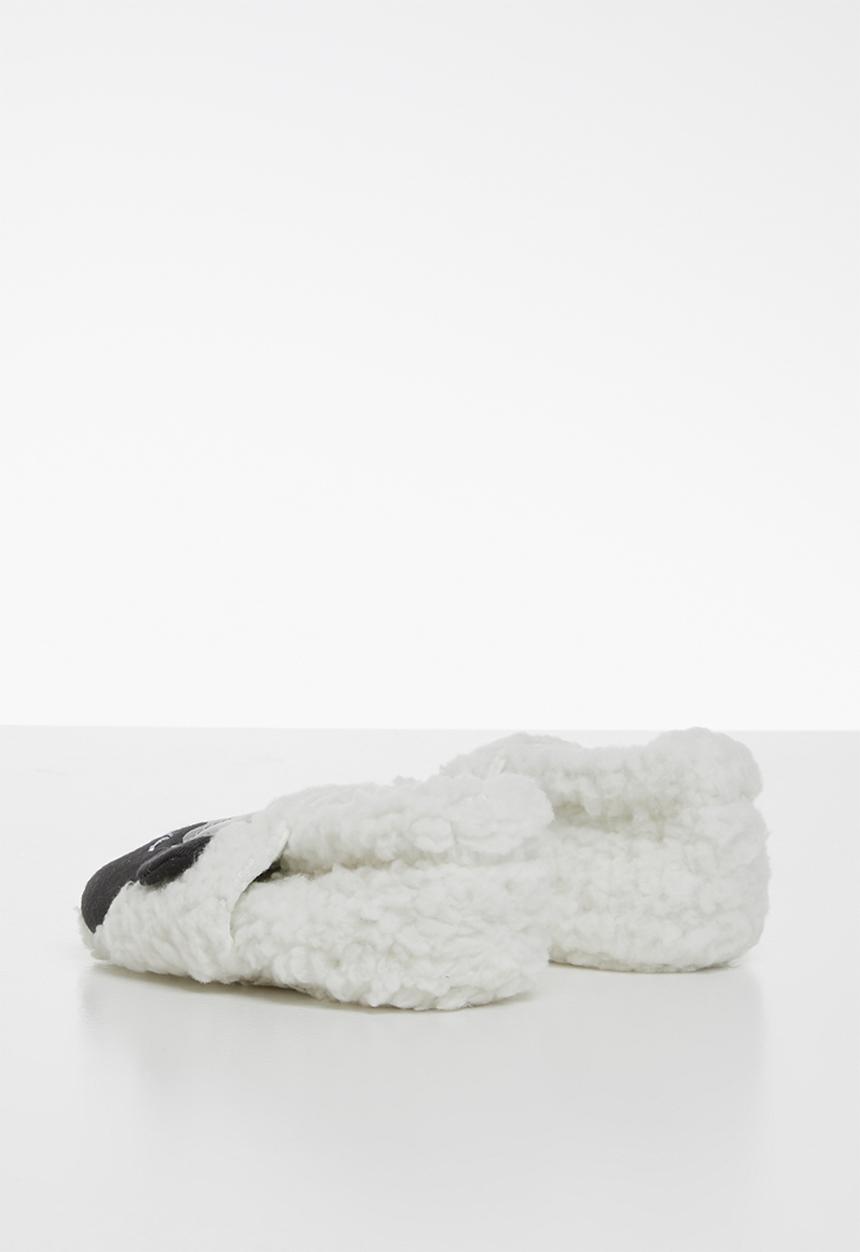 Pop Candy - Sheep slipper - black & white 