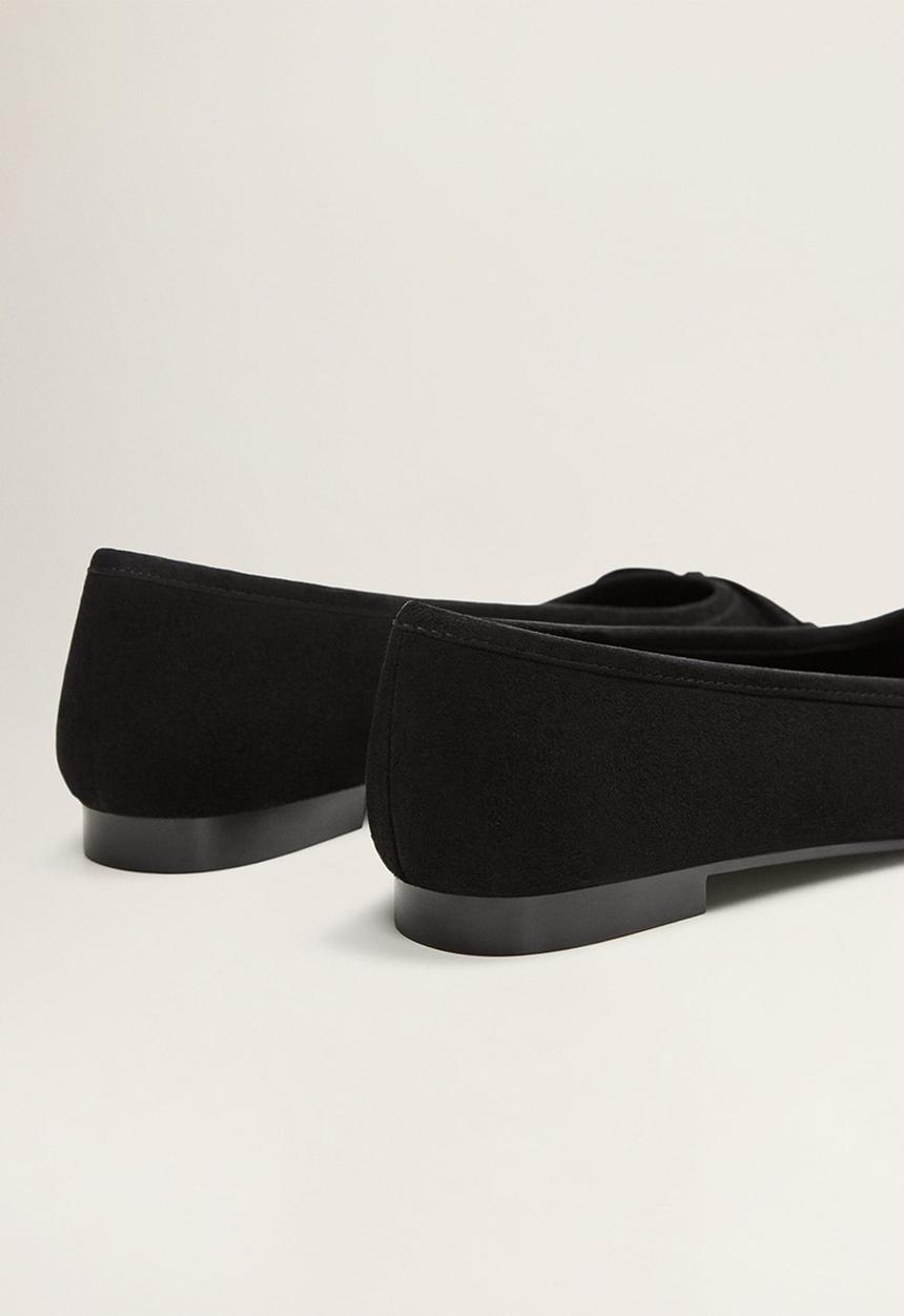 MANGO - Greta leather pump - black