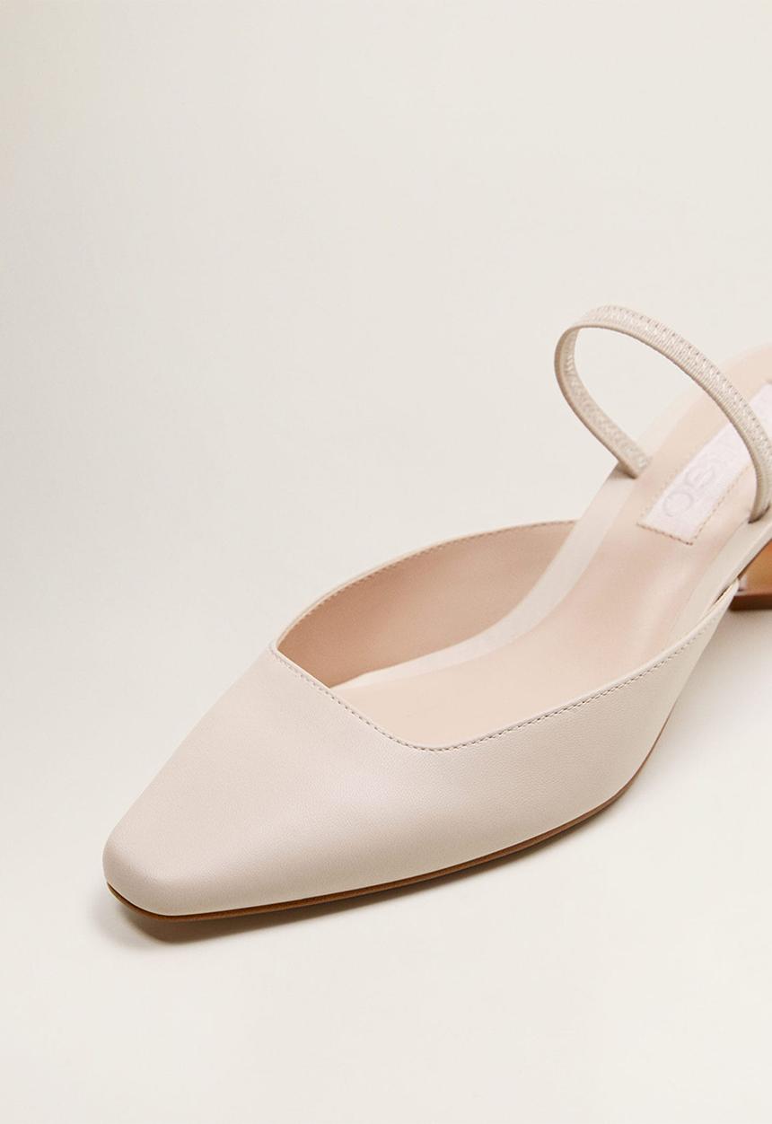 MANGO - Chloe colour-block heel - beige