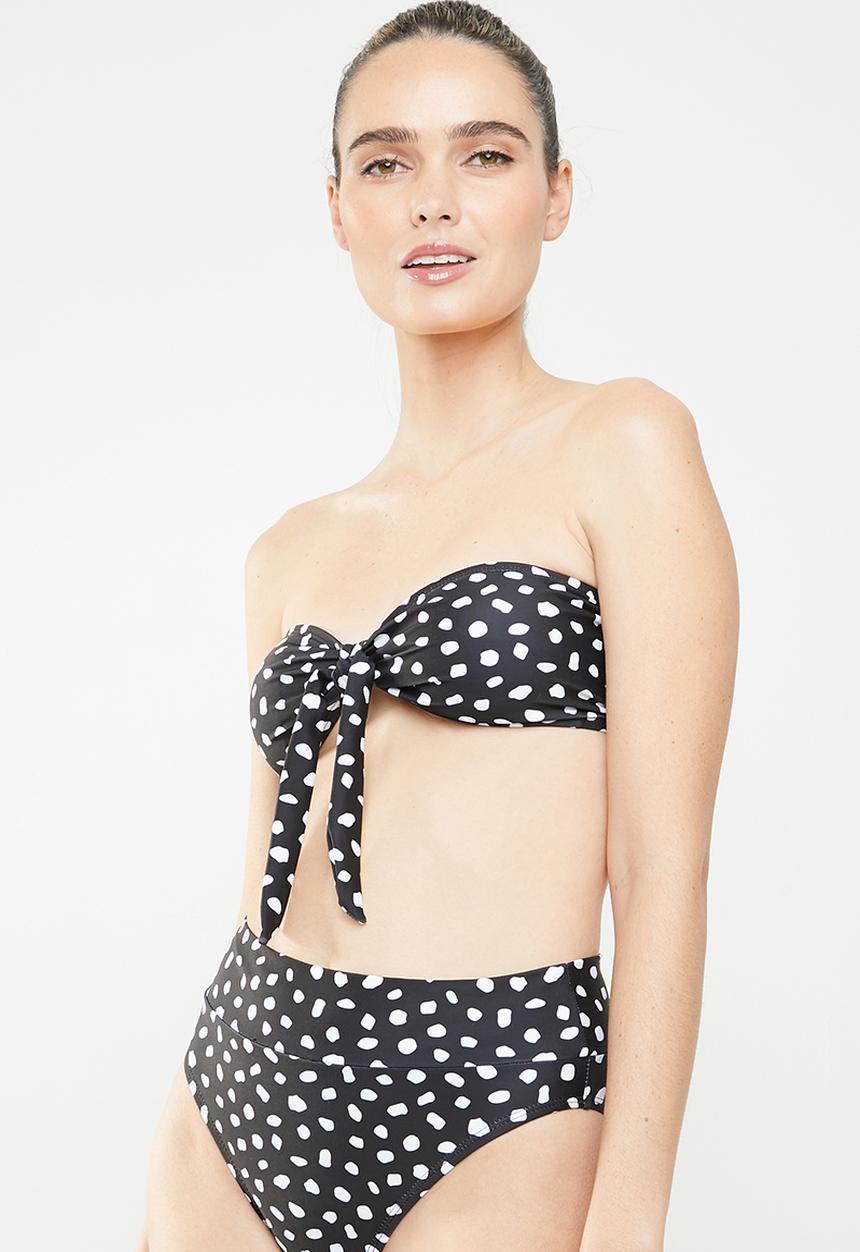MSH - Flirt bikini top - black & white