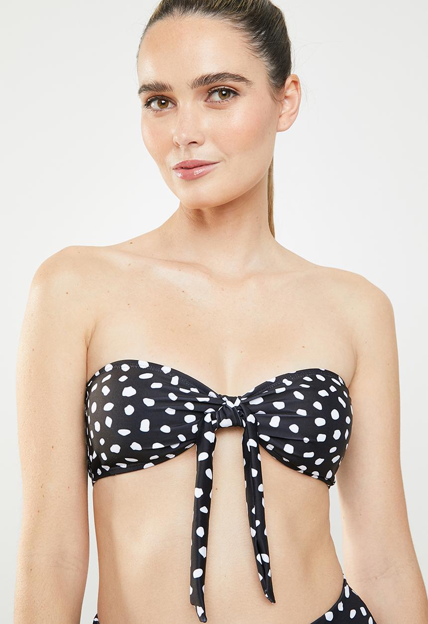 MSH - Flirt bikini top - black & white