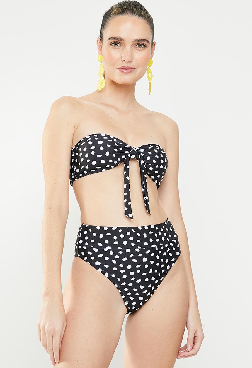 MSH - Flirt bikini top - black & white