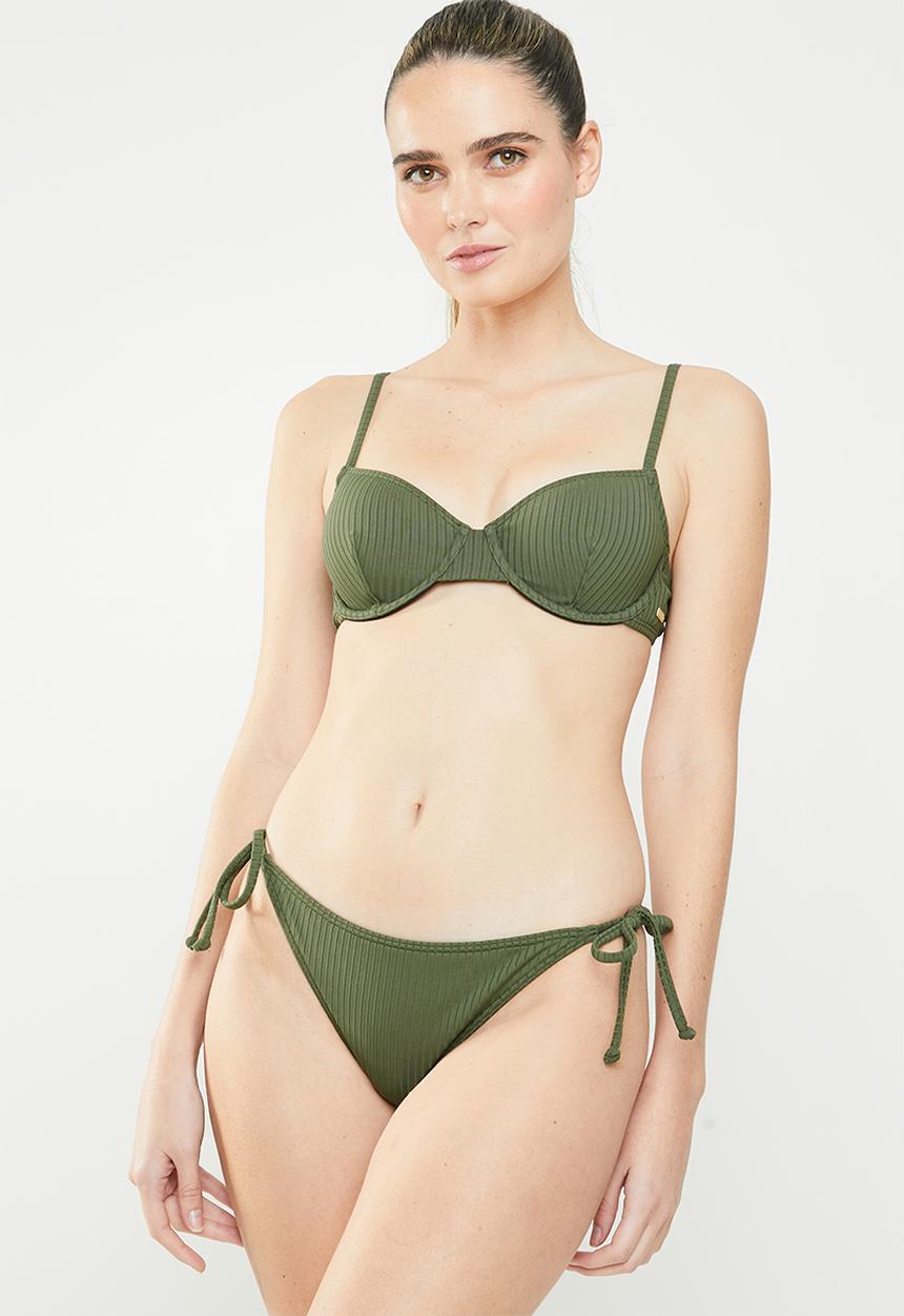 Roxy - Goldy sandy bikini bottom - green