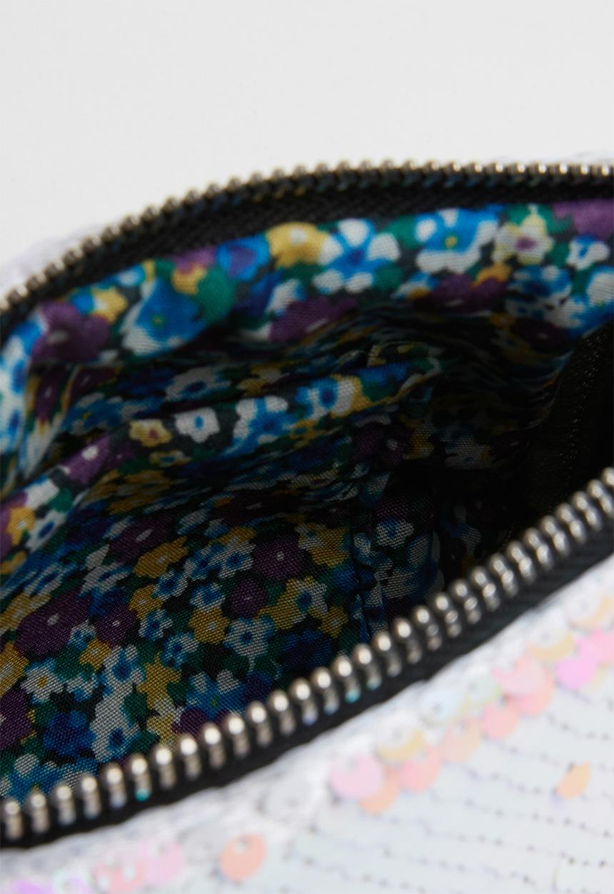 Pop Candy - Sling bag with heart applique - white & pink