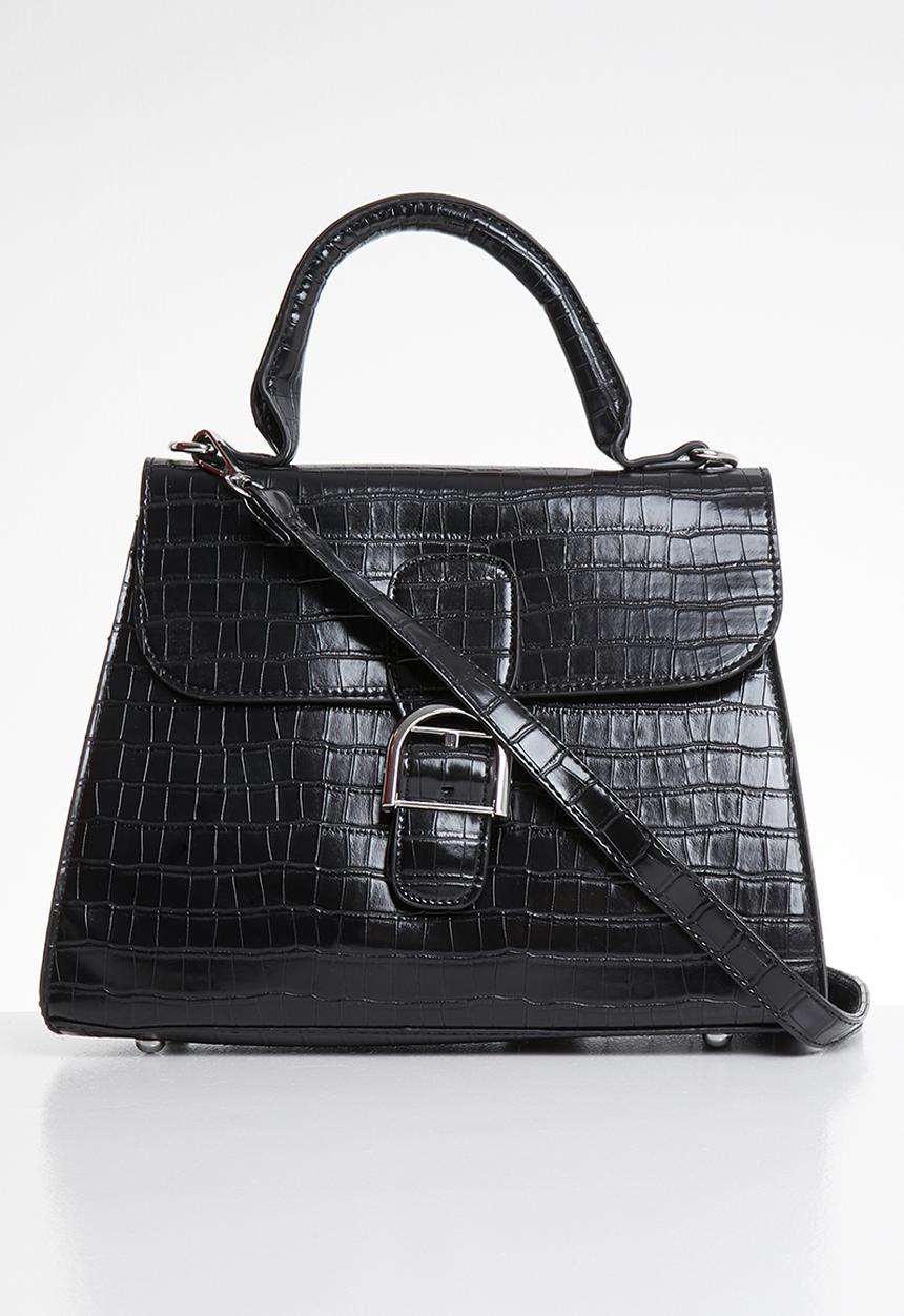 Superbalist - Croc detail bag  - black