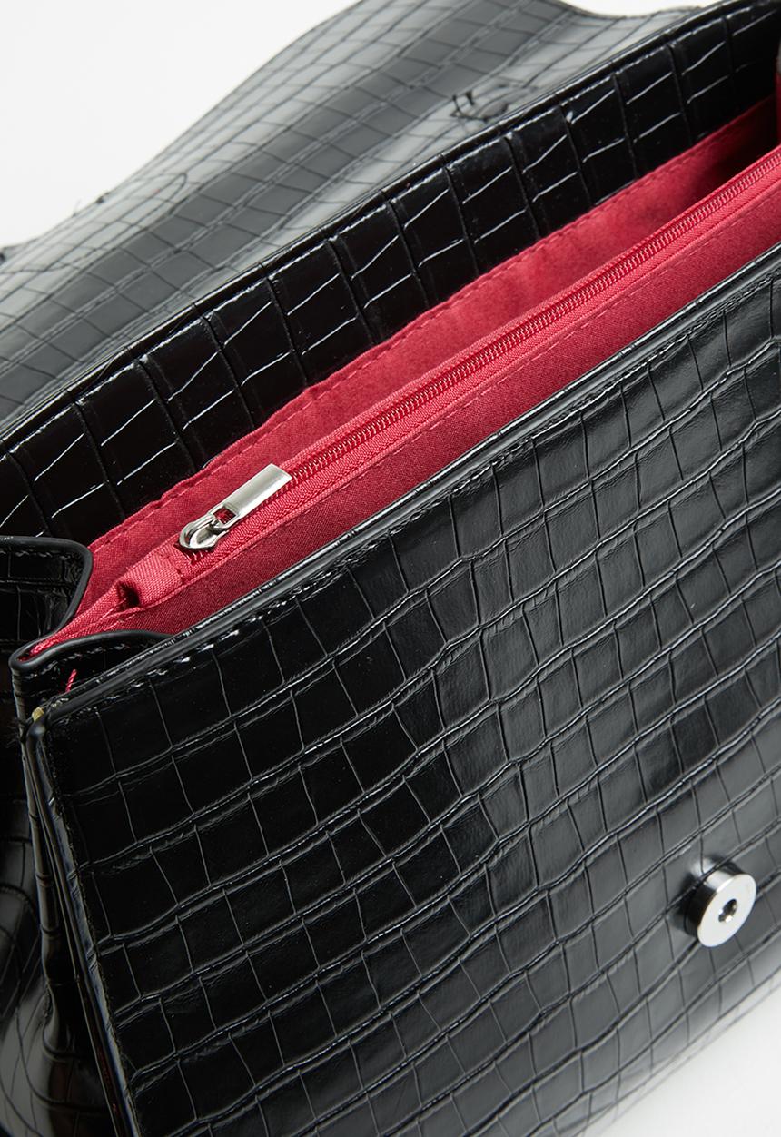 Superbalist - Croc detail bag  - black