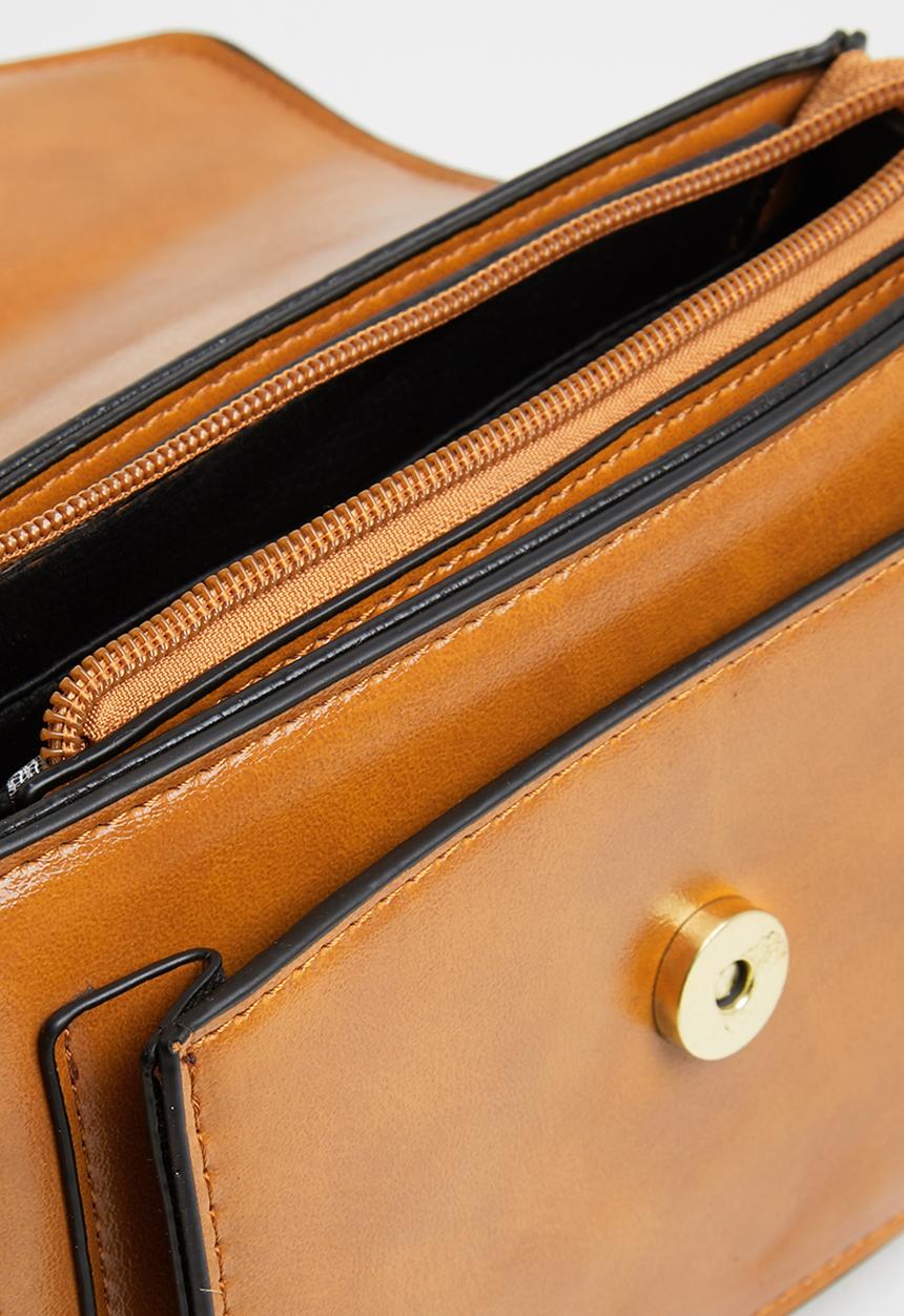 STYLE REPUBLIC - Top handle slingbag - tan