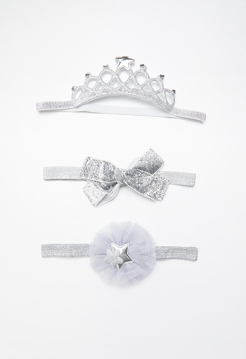 Pop Candy - Hair clip pack - grey & silver