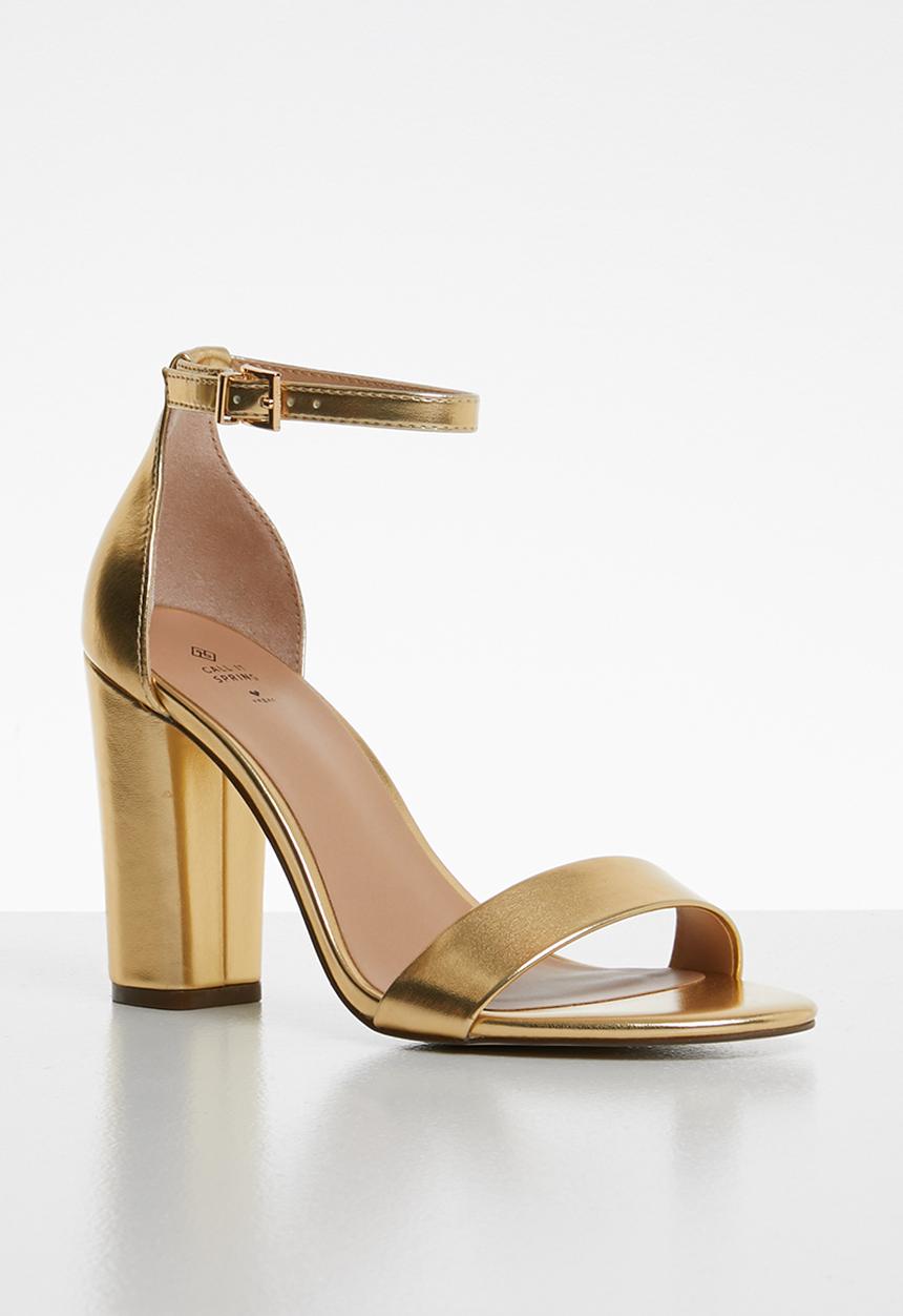 Call It Spring - Tayvia heel - gold