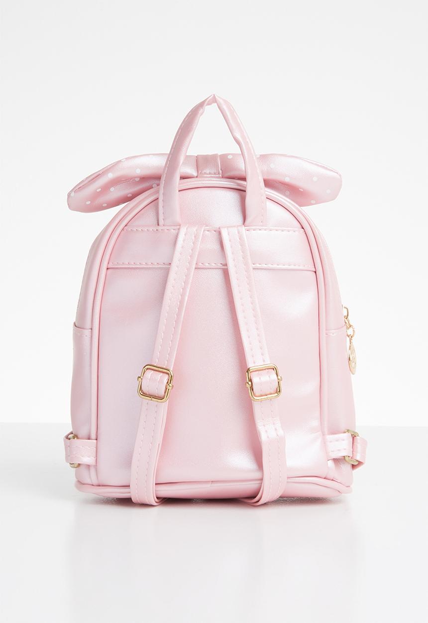 Pop Candy - Pearlised backpack - pink & white