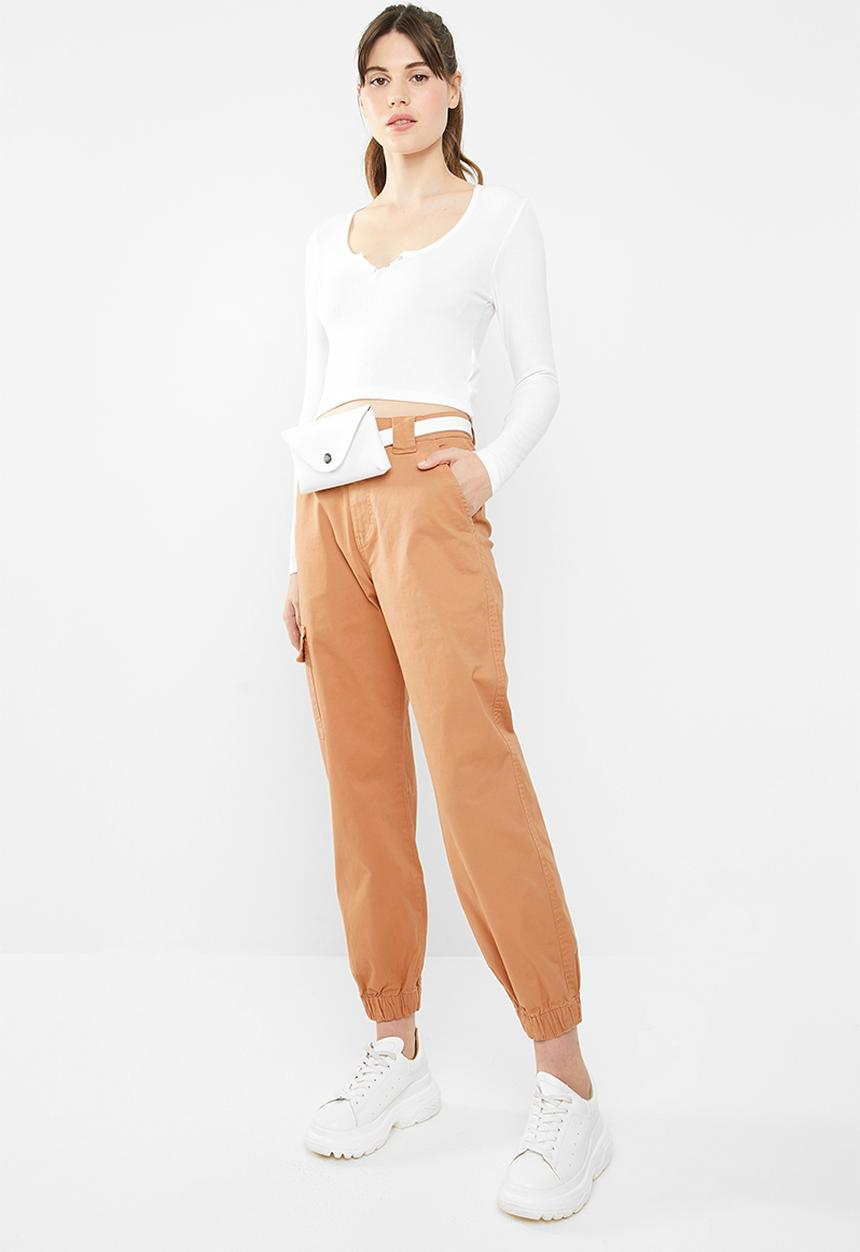 Cotton On - Gemima henley long sleeve top  - white