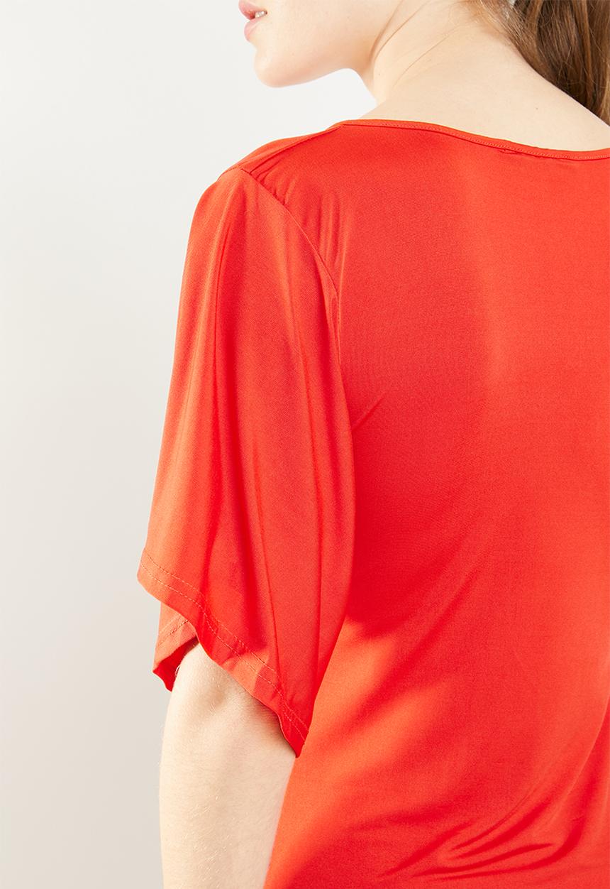 c(inch) - Knot front dress - orange
