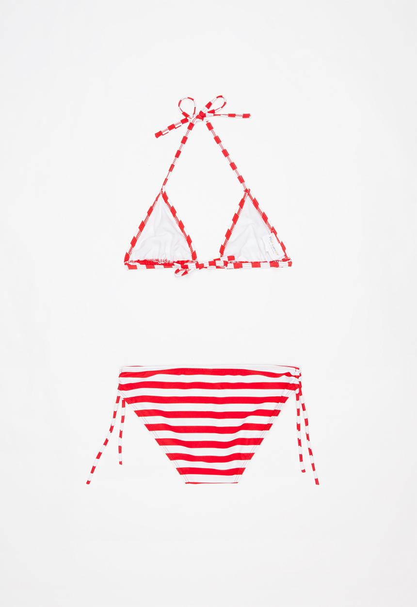 Pop Candy - Stripe bikini - red & white 
