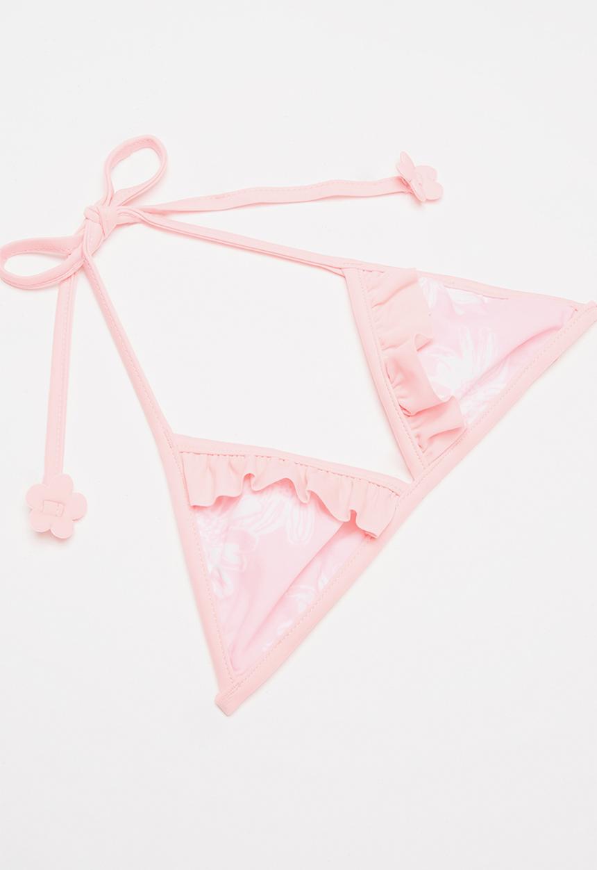 Pop Candy - Printed 2 piece set - pink & white 